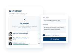 DAM Open upload