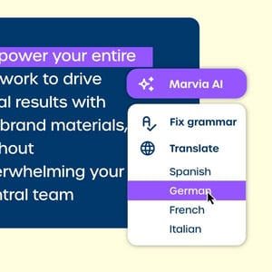Marvia AI text translation and spelling check