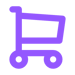 cart icon purple