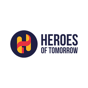 heroes of tomorrow logo white